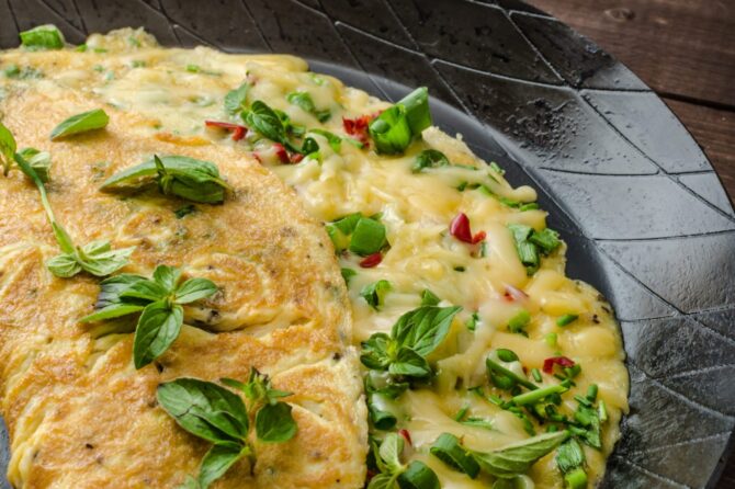 Recette d&rsquo;Omelette aux herbes