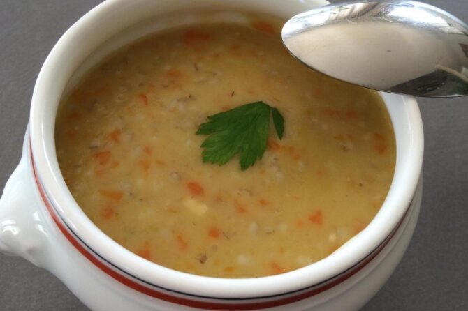 Recette de Potage à l’orge perlé