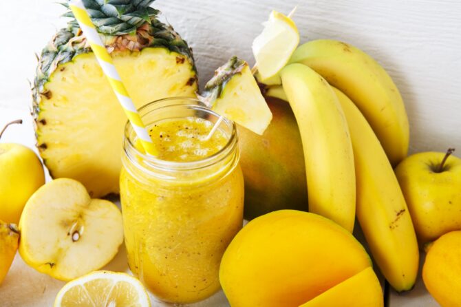 Recette de Smoothie ananas banane pomme