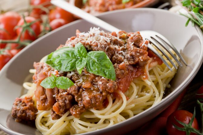 Recette de spaghetti bolognaise