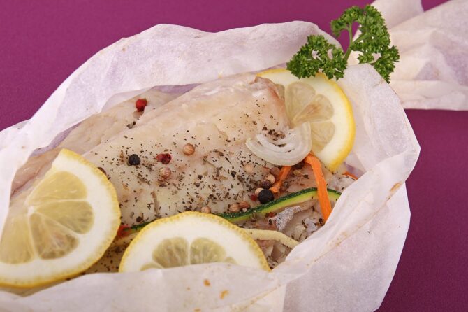 Recette Aiglefin persillé en papillote
