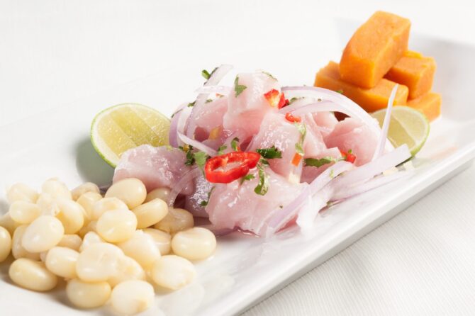 Recette:  ceviche de poisson