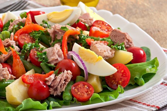 Salade niçoise revisitée