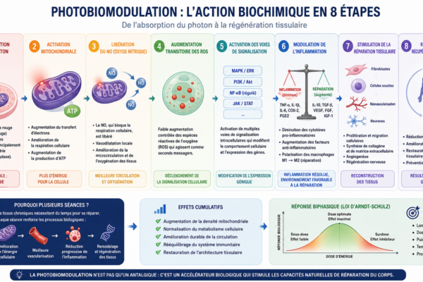 L&rsquo;action biochimique profonde de la photobiomodulation