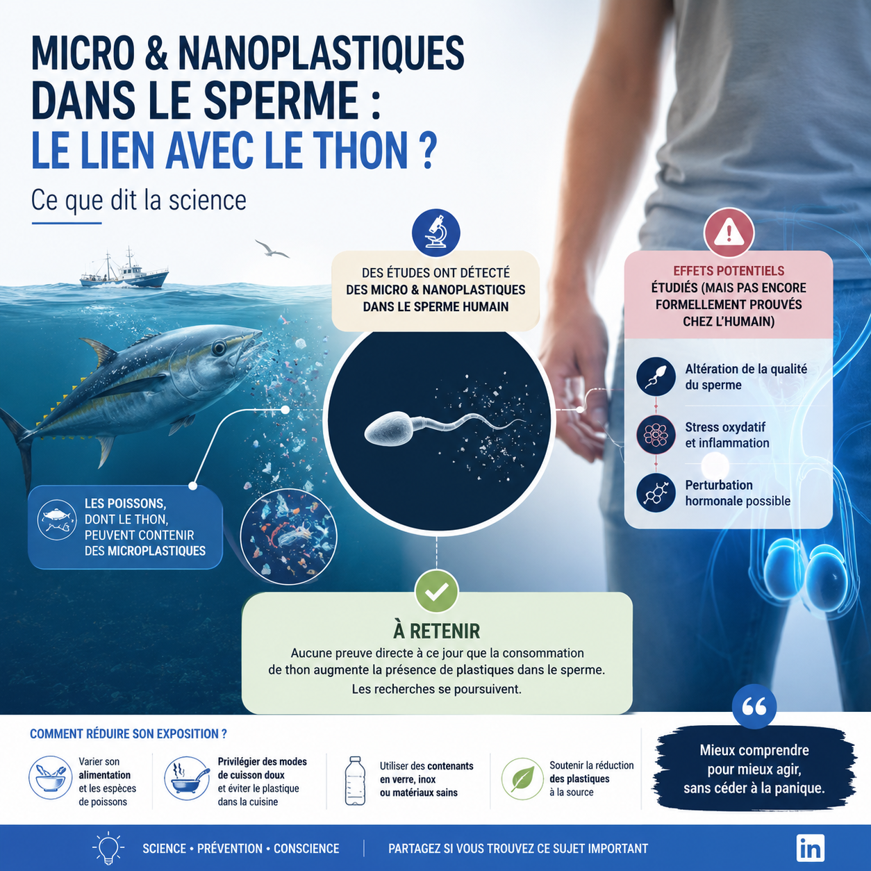 Nanoparticule de plastique et poisson gras